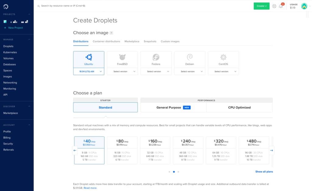 WordPress bei DigitalOcean installieren